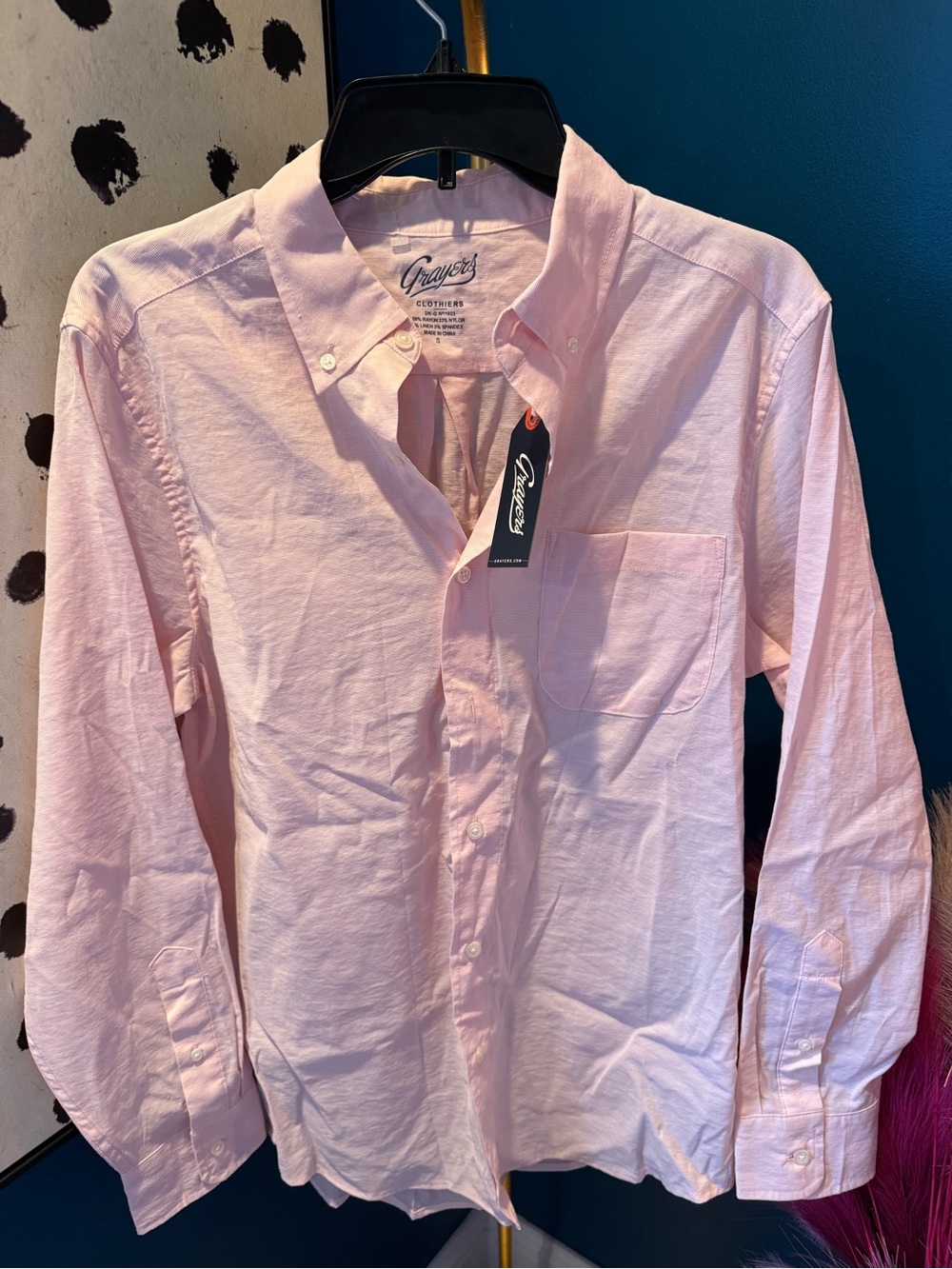 Grayers Pink Oxford Button-Down Shirt